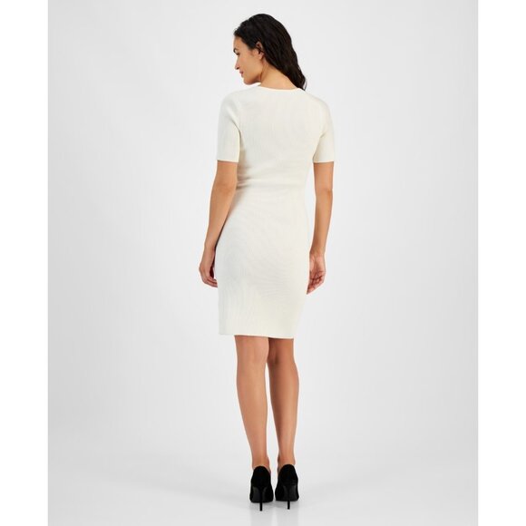 BOSS Orange Women's Fesco Dress Ivory Size M MSRP $178 NWD - Picture 6 of 7